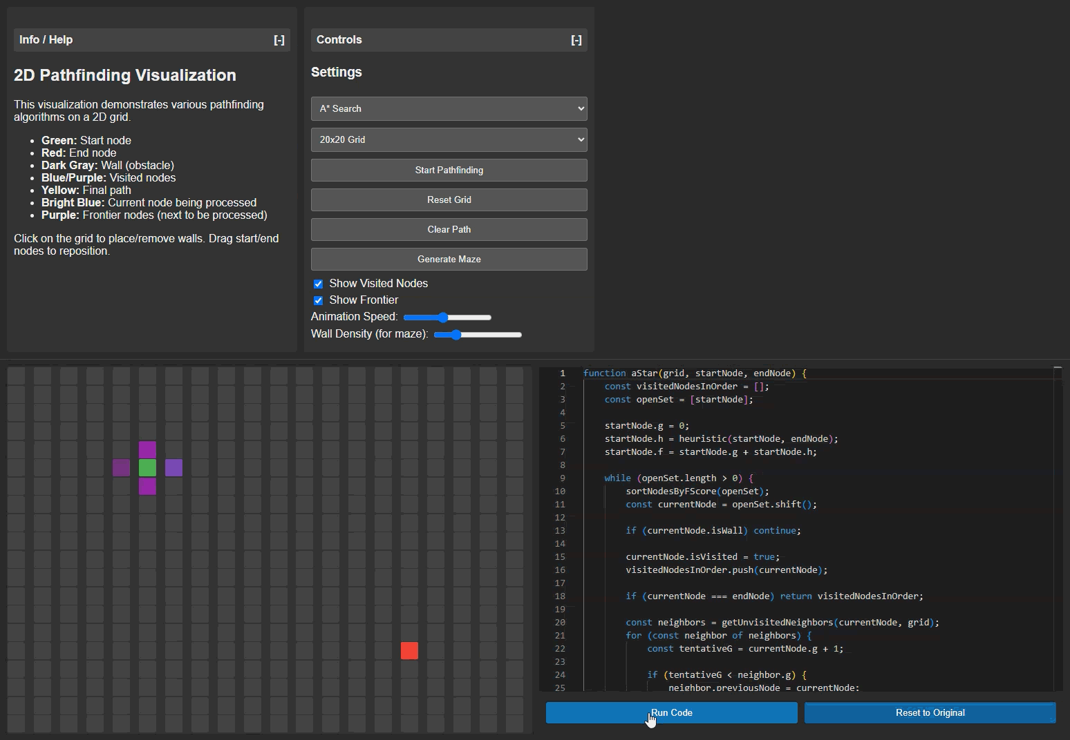 Pathfinding Algorithm Demonstration